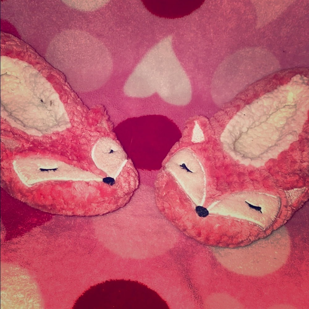 Fox slippers for girls(size 5.5)